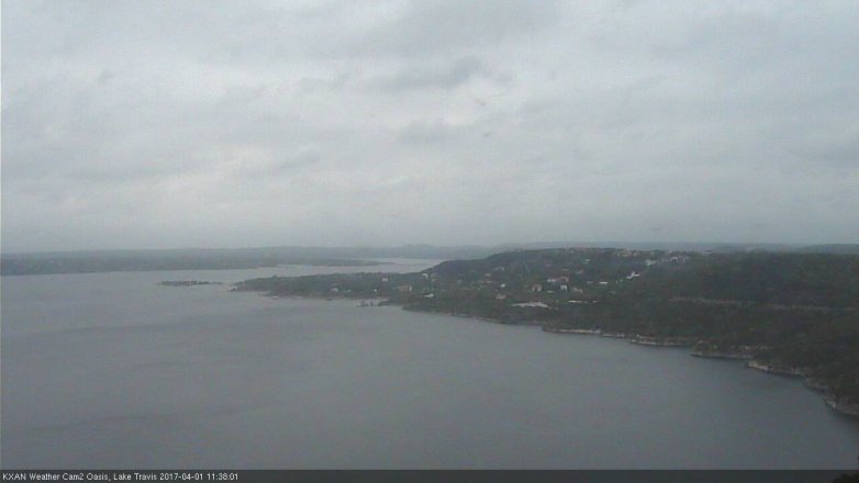 Lake Travis webcam, April 1, 2017 11:05 AM CT