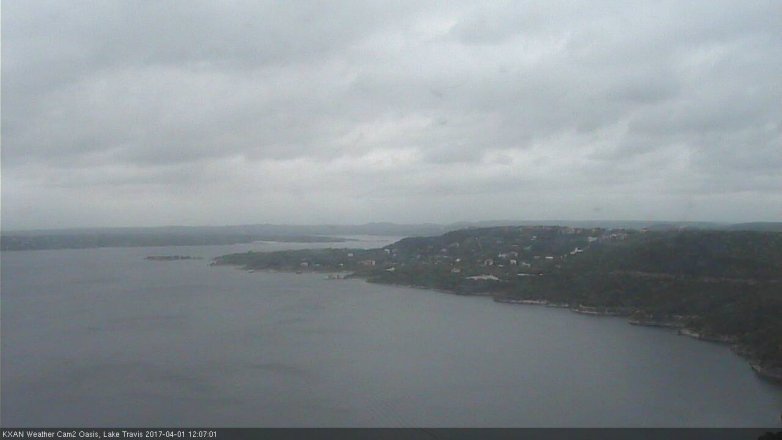 Lake Travis webcam, April 1, 2017 11:15 AM CT