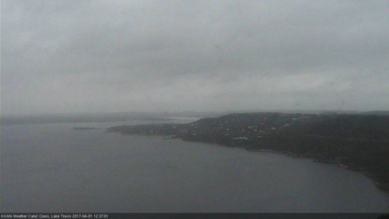 Lake Travis webcam, April 1, 2017 11:40 AM CT