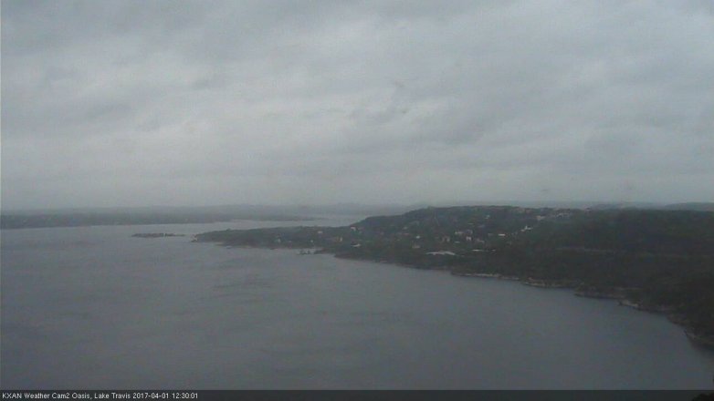 Lake Travis webcam, April 1, 2017 12:00 PM CT