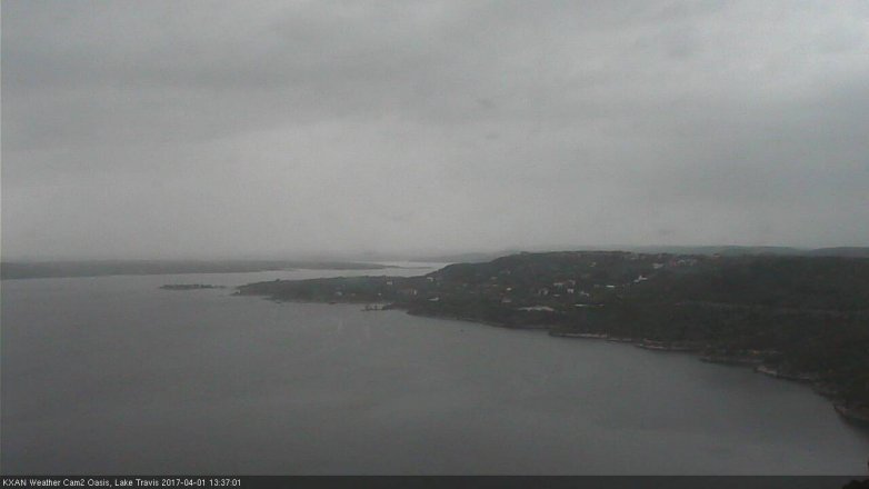Lake Travis webcam, April 1, 2017 1:00 PM CT