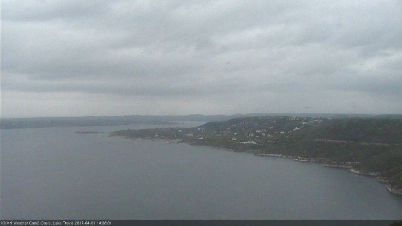 Lake Travis webcam, April 1, 2017 2:05 PM CT