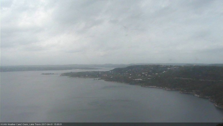 Lake Travis webcam, April 1, 2017 2:15 PM CT