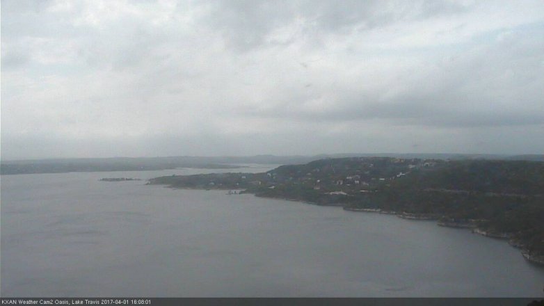 Lake Travis webcam, April 1, 2017 3:40 PM CT