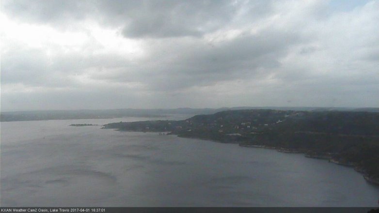 Lake Travis webcam, April 1, 2017 4:00 PM CT