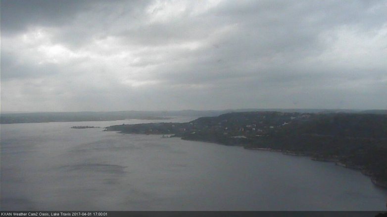 Lake Travis webcam, April 1, 2017 4:10 PM CT