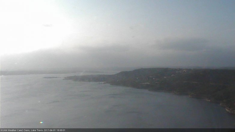 Lake Travis webcam, April 1, 2017 5:20 PM CT