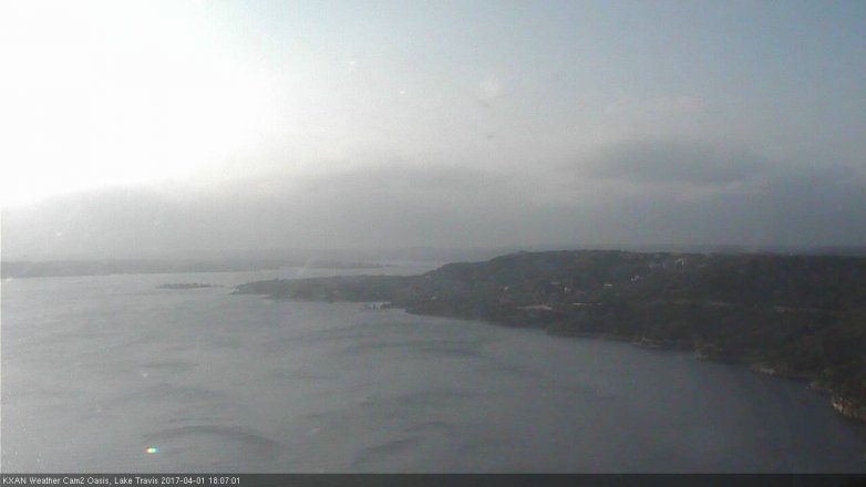 Lake Travis webcam, April 1, 2017 5:30 PM CT