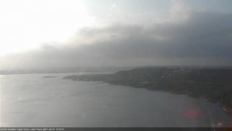 Lake Travis webcam, April 1, 2017 5:40 PM CT