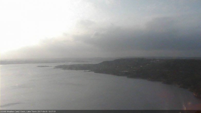 Lake Travis webcam, April 1, 2017 5:45 PM CT