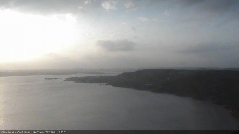 Lake Travis webcam, April 1, 2017 6:15 PM CT
