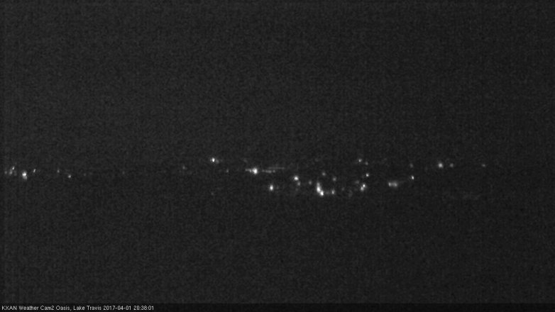 Lake Travis webcam, April 1, 2017 8:05 PM CT