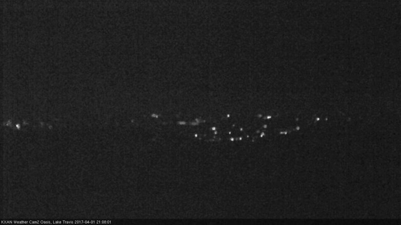 Lake Travis webcam, April 1, 2017 8:15 PM CT