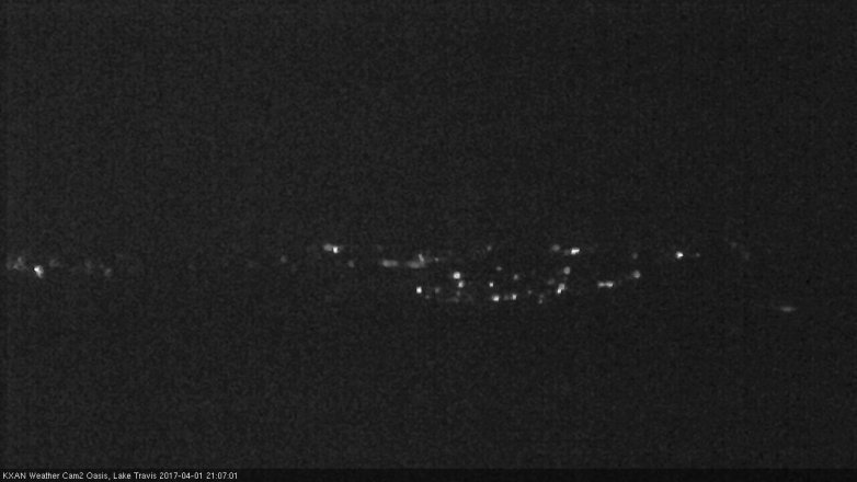 Lake Travis webcam, April 1, 2017 8:20 PM CT