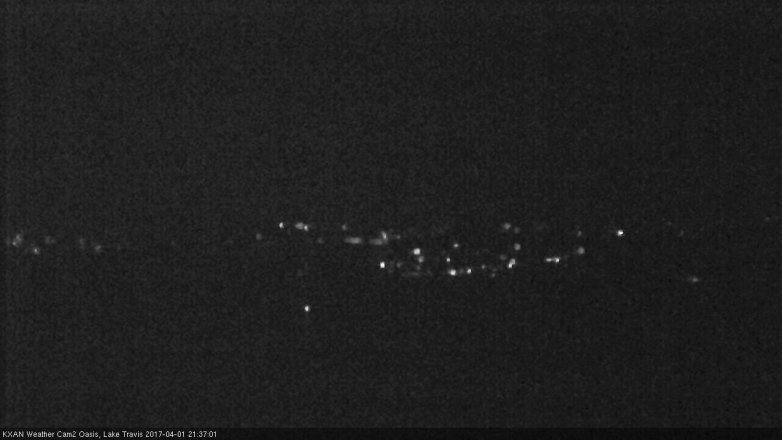 Lake Travis webcam, April 1, 2017 9:05 PM CT