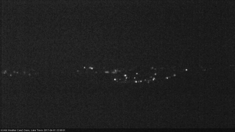 Lake Travis webcam, April 1, 2017 9:20 PM CT