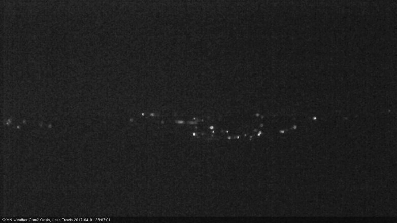 Lake Travis webcam, April 1, 2017 10:10 PM CT