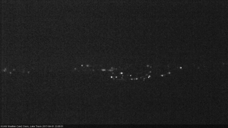 Lake Travis webcam, April 1, 2017 10:30 PM CT