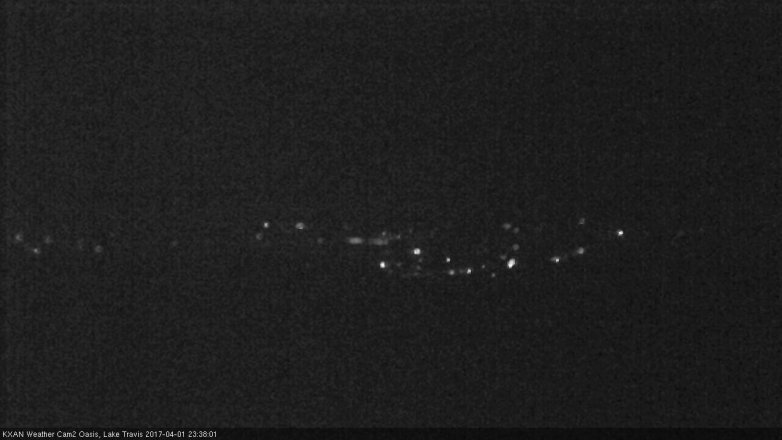Lake Travis webcam, April 1, 2017 10:55 PM CT