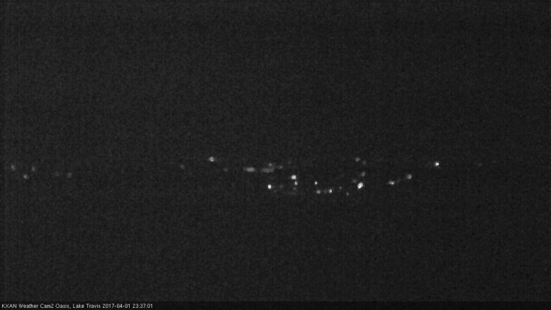 Lake Travis webcam, April 1, 2017 11:00 PM CT