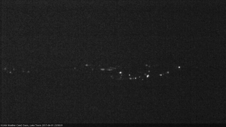 Lake Travis webcam, April 1, 2017 11:35 PM CT