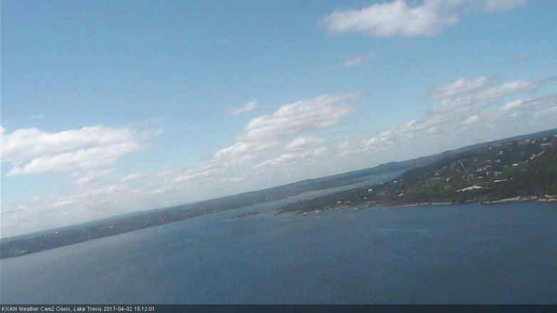 Lake Travis webcam, April 2, 2017 2:20 PM CT