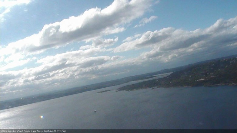 Lake Travis webcam, April 2, 2017 4:10 PM CT