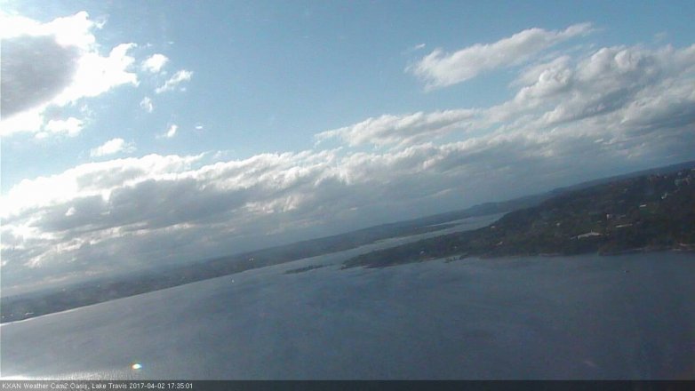 Lake Travis webcam, April 2, 2017 4:50 PM CT
