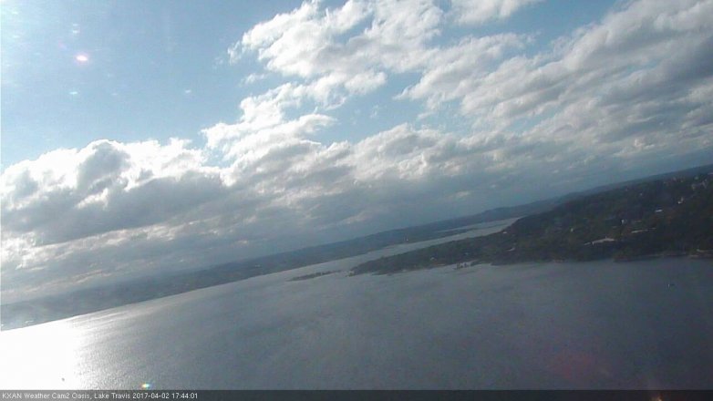 Lake Travis webcam, April 2, 2017 4:55 PM CT