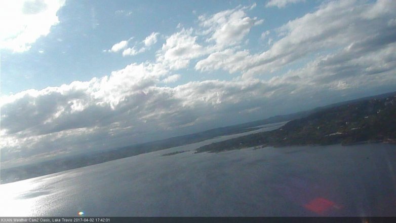 Lake Travis webcam, April 2, 2017 5:05 PM CT