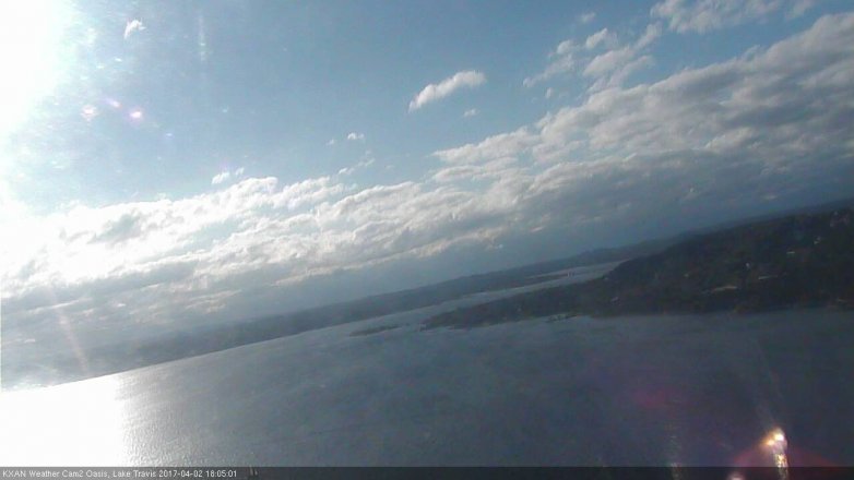 Lake Travis webcam, April 2, 2017 5:30 PM CT