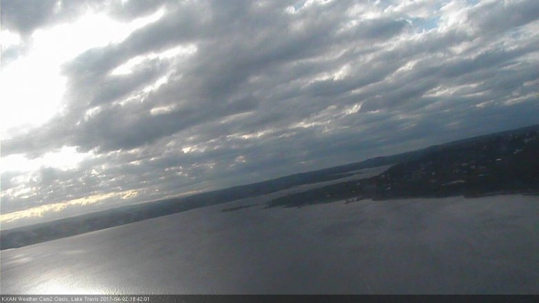 Lake Travis webcam, April 2, 2017 5:45 PM CT