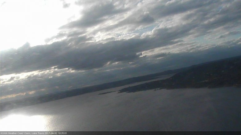 Lake Travis webcam, April 2, 2017 5:50 PM CT