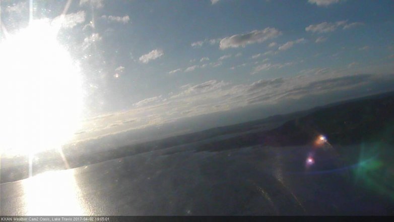 Lake Travis webcam, April 2, 2017 6:20 PM CT