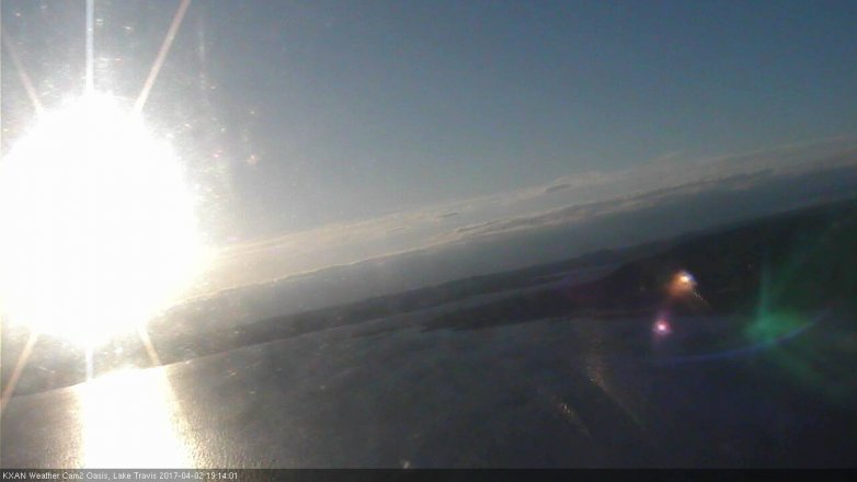 Lake Travis webcam, April 2, 2017 6:35 PM CT