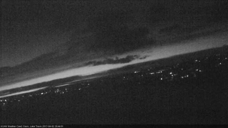 Lake Travis webcam, April 2, 2017 7:50 PM CT