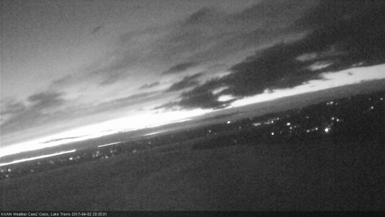 Lake Travis webcam, April 2, 2017 8:00 PM CT