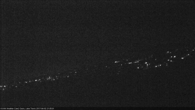 Lake Travis webcam, April 2, 2017 8:10 PM CT