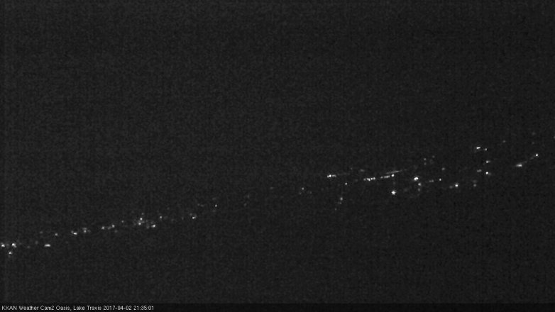 Lake Travis webcam, April 2, 2017 9:00 PM CT