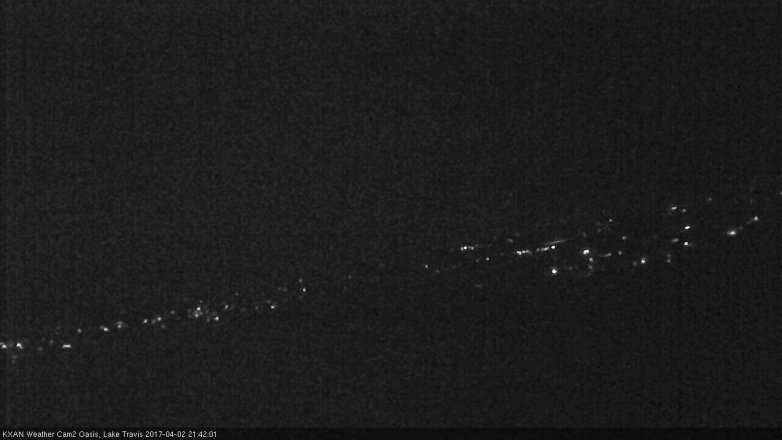 Lake Travis webcam, April 2, 2017 9:05 PM CT