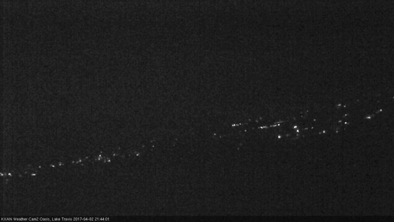 Lake Travis webcam, April 2, 2017 9:10 PM CT