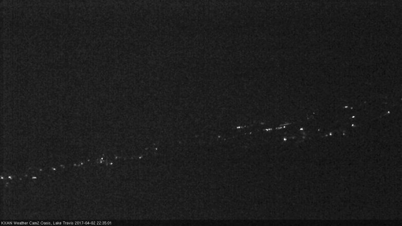 Lake Travis webcam, April 2, 2017 9:35 PM CT