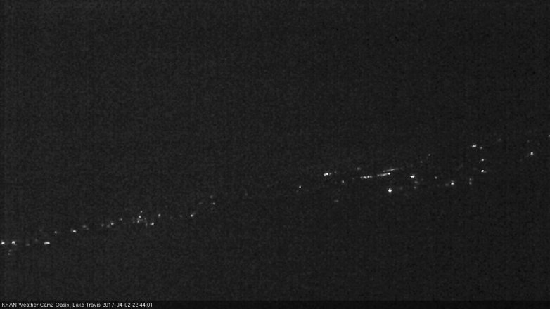 Lake Travis webcam, April 2, 2017 10:10 PM CT
