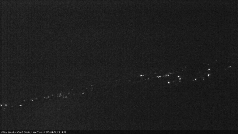 Lake Travis webcam, April 2, 2017 10:15 PM CT
