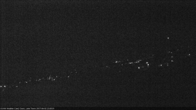 Lake Travis webcam, April 2, 2017 10:20 PM CT