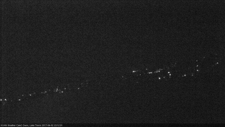Lake Travis webcam, April 2, 2017 10:25 PM CT