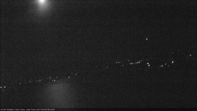 Lake Travis webcam, April 2, 2017 11:30 PM CT
