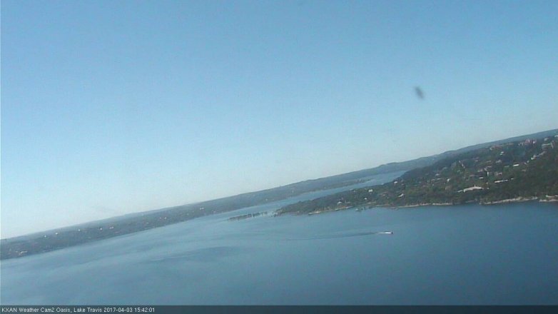Lake Travis webcam, April 3, 2017 3:00 PM CT