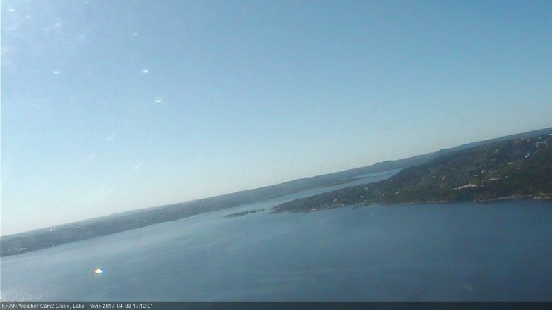 Lake Travis webcam, April 3, 2017 4:25 PM CT