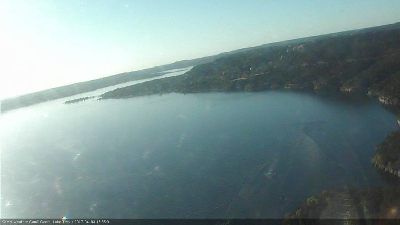 Lake Travis webcam, April 3, 2017 6:00 PM CT